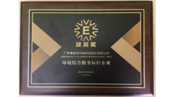 喜訊！博世科連續(xù)四年獲“環(huán)境綜合服務(wù)標(biāo)桿企業(yè)”榮譽(yù)